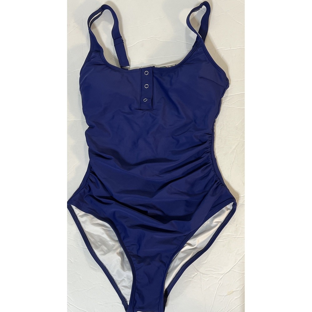 B2PRITY One Piece Bathing Suit Ruchedâ Sides Adjustable Straps Women's SZ SM